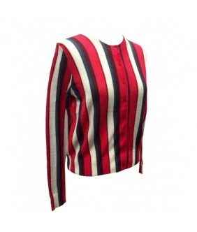 Striped jersey jacket