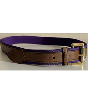 BROWN AND LILAC BELT