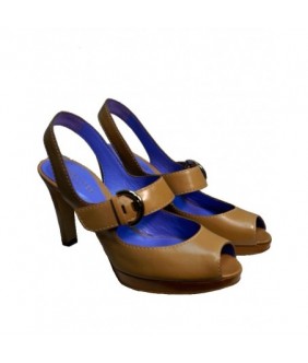 Leather sandal by Sergio...